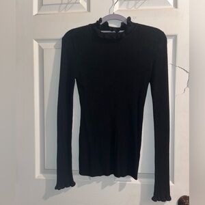 Black Derek Heart Long Sleeve Sweater. Size L.